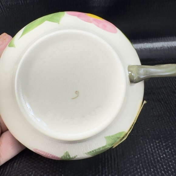 Franciscan Dessert Rose Earthenware Pottery Teacup And Saucer Set New S Stickers - Picture 10 of 14